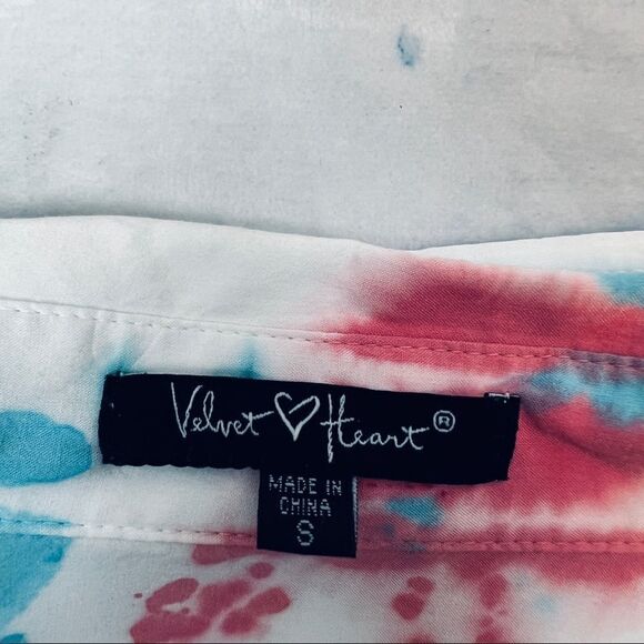 Tie dye hippie boho soft blouse size small - Picture 4 of 4